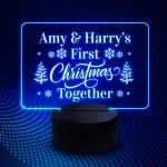 Personalised First Christmas Together Neon LED Sign Gift