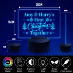 Personalised First Christmas Together Neon LED Sign Gift