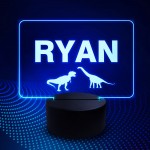 Personalised Boys Bedroom Dinosaur Theme Neon LED Sign 