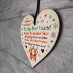 Best Friend Christmas Gift Poem Heart Christmas Decoration Gift