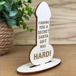 Rude Secret Santa Gifts For Men Women Wood Plaque Colleague