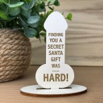 Rude Secret Santa Gifts For Men Women Wood Plaque Colleague