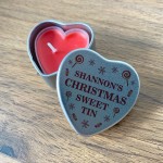 Personalised Sweet Tin Christmas Stocking Filler Gifts