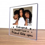 Friendship Gift For Women Personalised Photo Block Best Friend