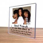 Acrylic Photo Block Personalised Best Friend Sign Friendship