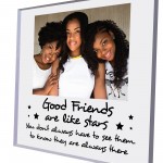 Acrylic Photo Block Personalised Best Friend Sign Friendship