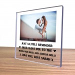 Personalised Photo Block Birthday Anniversary Valentines Day