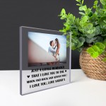 Personalised Photo Block Birthday Anniversary Valentines Day