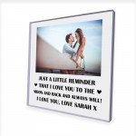 Personalised Photo Block Birthday Anniversary Valentines Day