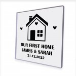 First Home Gift Personalised Plaque House Warming Gift