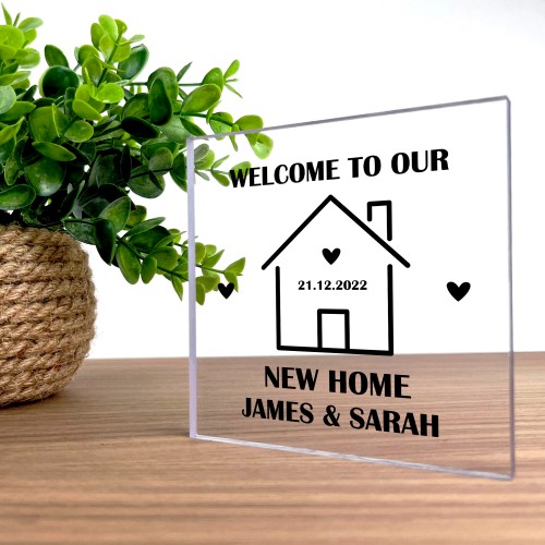 Personalised House Warming Gift New Home Gift For Couple Family