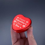 Valentines Day Gift Red Metal Tin Gift For Boyfriend Girlfriend 