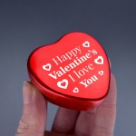 Valentines Day Gift Red Metal Tin Gift For Boyfriend Girlfriend 