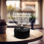 Friendship Plaque Funny Gift For Friends LED 16 Colour Changing