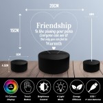 Friendship Plaque Funny Gift For Friends LED 16 Colour Changing