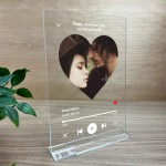 Personalised Song Plaque With Stand Valentines Day Gift Album