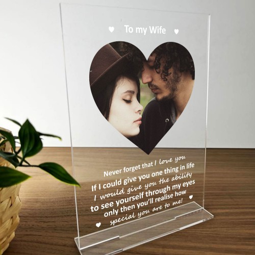 Wife Gift For Anniversary Valentines Birthday Personalised Photo