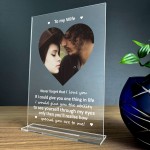 Wife Gift For Anniversary Valentines Birthday Personalised Photo