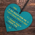 Thank You Gift Special Friend Gift Heart Hanging Sign Teacher