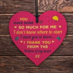 Thank You Gift Pink Special Friend Gift Heart Hanging Sign