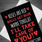 Funny Rude Valentines Card For Him Boyfriend Husband Humour