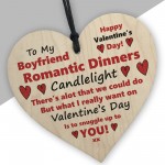 BOYFRIEND GIFT For Valentines Wooden Heart Valentines Day Gift