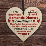 BOYFRIEND GIFT For Valentines Wooden Heart Valentines Day Gift