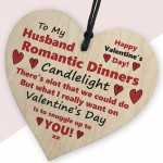 HUSBAND GIFT For Valentines Wooden Heart Valentines Day Gift