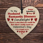 HUSBAND GIFT For Valentines Wooden Heart Valentines Day Gift