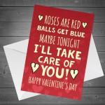 Funny Valentines Day Card For Boyfriend Husband Rude Humour Joke