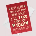 Funny Valentines Day Card For Boyfriend Husband Rude Humour Joke