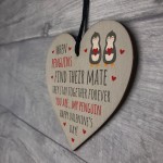 You Are My Penguin Valentines Day Gift Wooden Heart Plaque