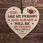 Valentines Wooden Heart Gift For Him Her Valentines Day Gift 