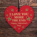 Valentines Funny Gift For Couples Wood Heart Gift For Boyfriend