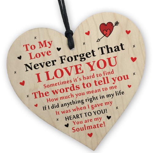 Valentines Anniversary Gifts For Him Her Wooden Heart Gifts