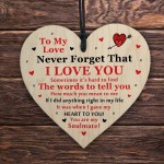 Valentines Anniversary Gifts For Him Her Wooden Heart Gifts