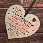 Valentines Anniversary Gifts For Him Her Wooden Heart Gifts