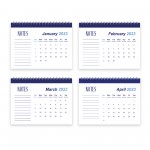 2023 Desktop Calendar Month-To-View Stand Alone Desk Office