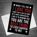 Valentines Card for Him Her LOVE YOU Valentines Day Anniversary