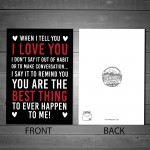 Valentines Card for Him Her LOVE YOU Valentines Day Anniversary