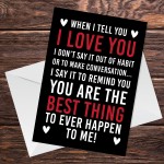 Valentines Card for Him Her LOVE YOU Valentines Day Anniversary