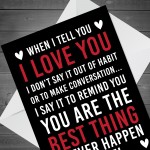 Valentines Card for Him Her LOVE YOU Valentines Day Anniversary