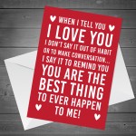 Valentine Card for Him Her Best Thing To Happen Valentines Day