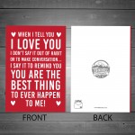 Valentine Card for Him Her Best Thing To Happen Valentines Day