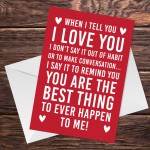 Valentine Card for Him Her Best Thing To Happen Valentines Day