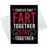 Valentines Day Card Husband Wife Funny Witty Card Anniversary