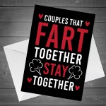 Valentines Day Card Husband Wife Funny Witty Card Anniversary