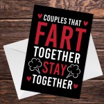 Valentines Day Card Husband Wife Funny Witty Card Anniversary