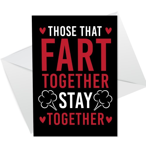 Funny Rude Valentines Card Boyfriend Husband Him Her