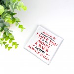 I LOVE YOU Gift for Him Her Valentines Day Gift Anniversary Gift